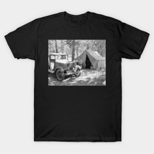 Camping in the Yakima Valley, 1936. Vintage Photo T-Shirt